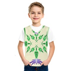 Thistle Flower Purple Thorny Flora Kids  Sportswear by Bajindul