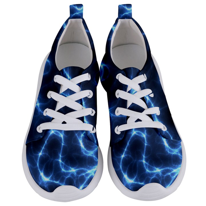 Lightning Electricity Pattern Blue Women s Lightweight Sports Shoes