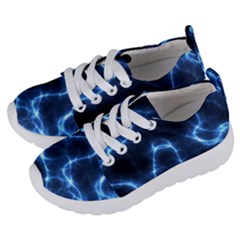 Lightning Electricity Pattern Blue Kids  Lightweight Sports Shoes