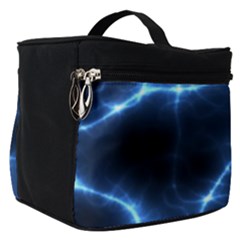 Lightning Electricity Pattern Blue Make Up Travel Bag (small) by Mariart