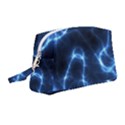 Lightning Electricity Pattern Blue Wristlet Pouch Bag (Medium) View1