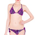 marbled purple swirls Classic Bikini Set View1