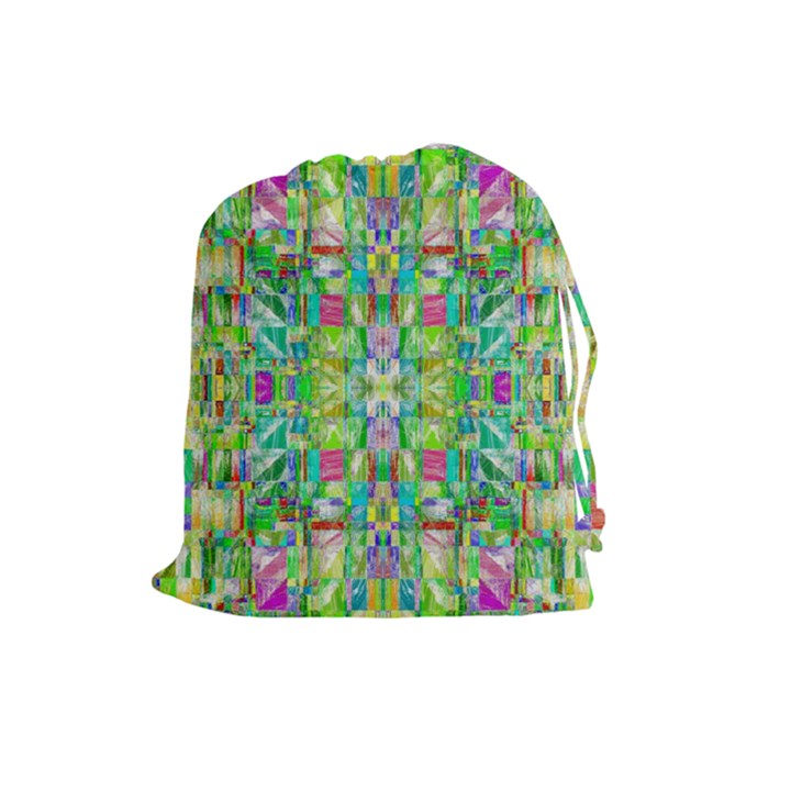 ABSTRACT-A-3 Drawstring Pouch (Large)