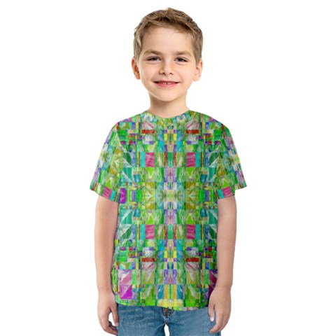 Abstract-a-3 Kids  Sport Mesh Tee by ArtworkByPatrick