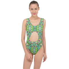 Abstract-a-3 Center Cut Out Swimsuit