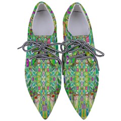 Abstract-a-3 Women s Pointed Oxford Shoes by ArtworkByPatrick