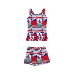 Flag Bermuda Kids  Boyleg Swimsuit by ArtworkByPatrick