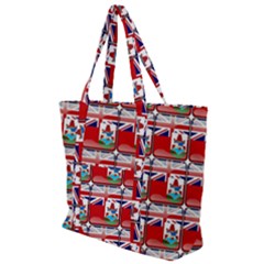 Flag Bermuda Zip Up Canvas Bag by ArtworkByPatrick