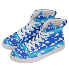 Clouds Women s Hi-top Skate Sneakers by bloomingvinedesign