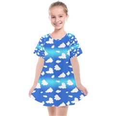 Clouds Kids  Smock Dress by bloomingvinedesign