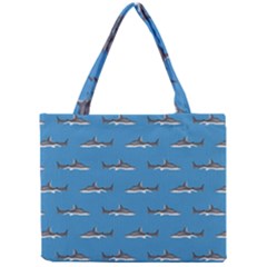 Shark Pattern Mini Tote Bag by bloomingvinedesign