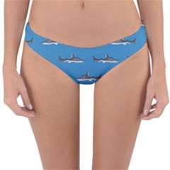 Shark Pattern Reversible Hipster Bikini Bottoms by bloomingvinedesign