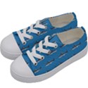 Shark Pattern Kids  Low Top Canvas Sneakers View2