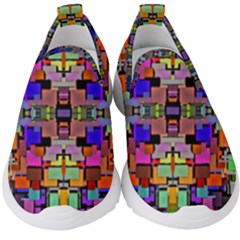 Abstract-a-4 Kids  Slip On Sneakers by ArtworkByPatrick