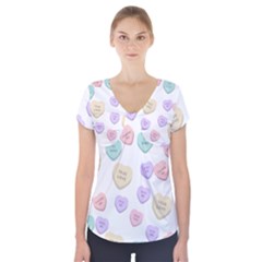 Untitled Design Short Sleeve Front Detail Top by Lullaby