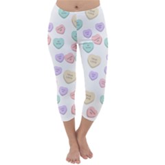 Hearts Capri Winter Leggings  by Lullaby