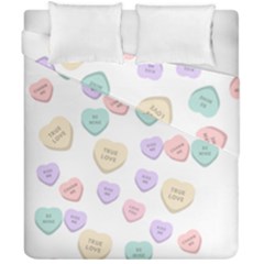 Hearts Duvet Cover Double Side (california King Size) by Lullaby