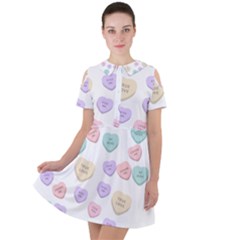 Untitled Design Short Sleeve Shoulder Cut Out Dress  by Lullaby