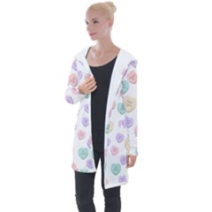 Hearts Longline Hooded Cardigan by Lullaby