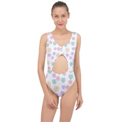 Hearts Center Cut Out Swimsuit