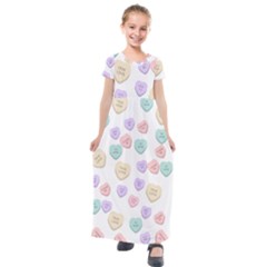 Hearts Kids  Short Sleeve Maxi Dress by Lullaby