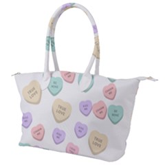 Hearts Canvas Shoulder Bag