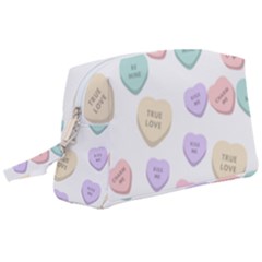 Hearts Wristlet Pouch Bag (large) by Lullaby