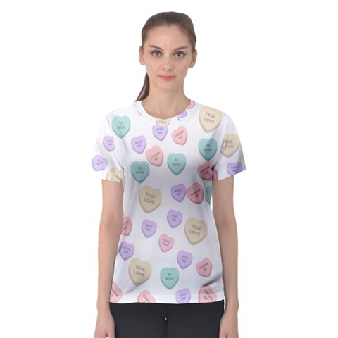 Hearts Women s Sport Mesh Tee by Lullaby