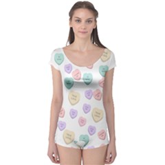 Hearts Boyleg Leotard  by Lullaby