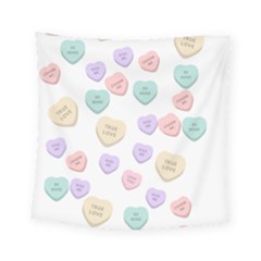 Hearts Square Tapestry (small) by Lullaby