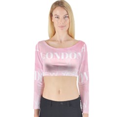 Paris Long Sleeve Crop Top by Lullaby