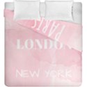 Paris, London, New York Duvet Cover Double Side (King Size) View2