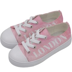 Paris, London, New York Kids  Low Top Canvas Sneakers