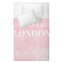 Paris, London, New York Duvet Cover Double Side (single Size)