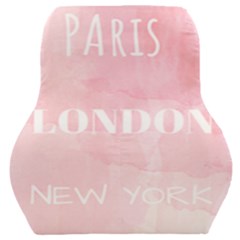 Paris, London, New York Car Seat Back Cushion 