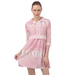 Paris, London, New York Mini Skater Shirt Dress