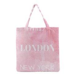 Paris, London, New York Grocery Tote Bag