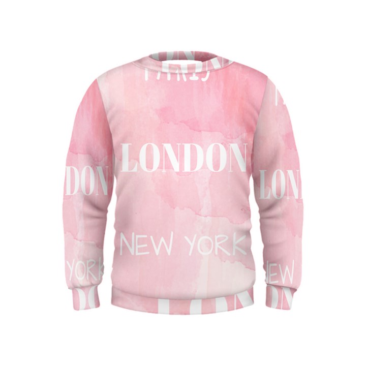 Paris, London, New York Kids  Sweatshirt