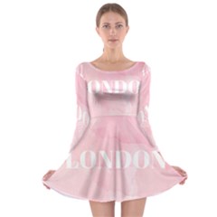 Paris, London, New York Long Sleeve Skater Dress by Lullaby