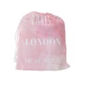 Paris, London, New York Drawstring Pouch (XL) View2