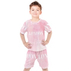 Paris, London, New York Kids  Tee And Shorts Set by Lullaby