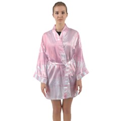 Paris, London, New York Long Sleeve Satin Kimono by Lullaby