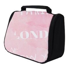 Paris, London, New York Full Print Travel Pouch (small) by Lullaby