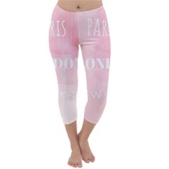 Paris, London, New York Capri Winter Leggings 