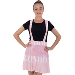 Paris, London, New York Velvet Suspender Skater Skirt by Lullaby