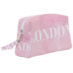 Paris, London, New York Wristlet Pouch Bag (large) by Lullaby