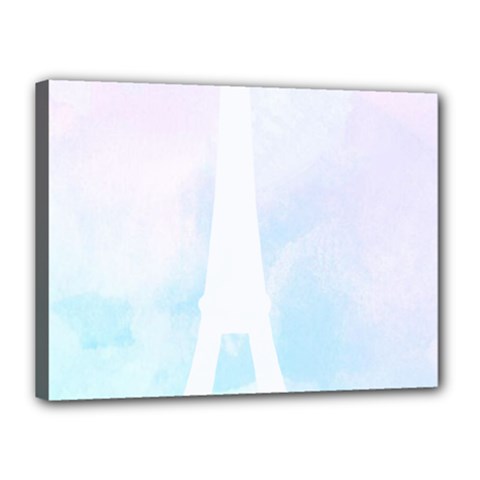 Pastel Eiffel s Tower, Paris Canvas 16  X 12  (stretched) by Lullaby