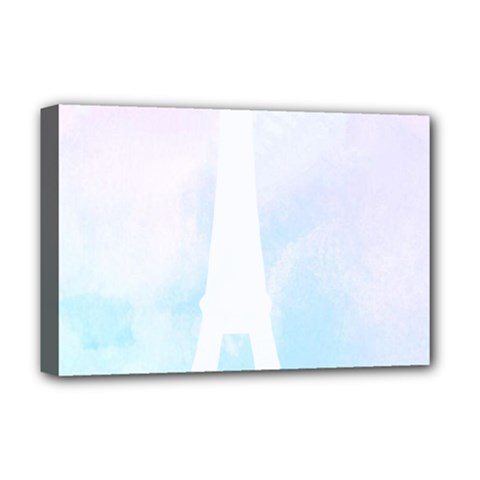 Pastel Eiffel s Tower, Paris Deluxe Canvas 18  X 12  (stretched)