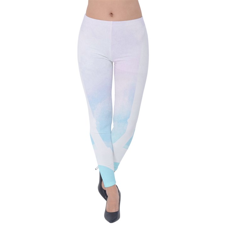 Pastel Eiffel s Tower, Paris Velvet Leggings