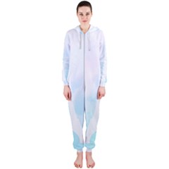 Pastel Eiffel s Tower, Paris Hooded Jumpsuit (ladies) 